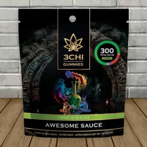 3CHI | True Strains High Potency Gummies | Awesome Sauce | 300mg – 20ct