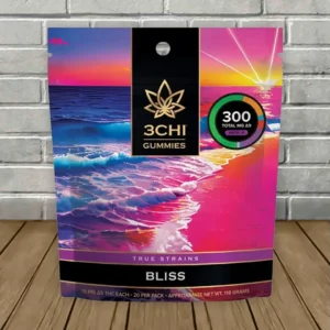 3CHI | True Strains High Potency Gummies Bliss | 300mg – 20ct