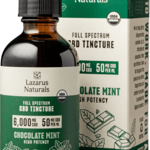 Lazarus Naturals, CBD Tincture, Chocolate Mint, Full Spectrum, 4fl oz, 6000mg CBD